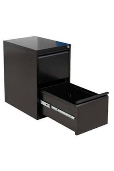 PROREGAL Hängeregistraturschrank 2 Schubladen Mare HxBxT 70 x 40 x 62 cm Schwarz