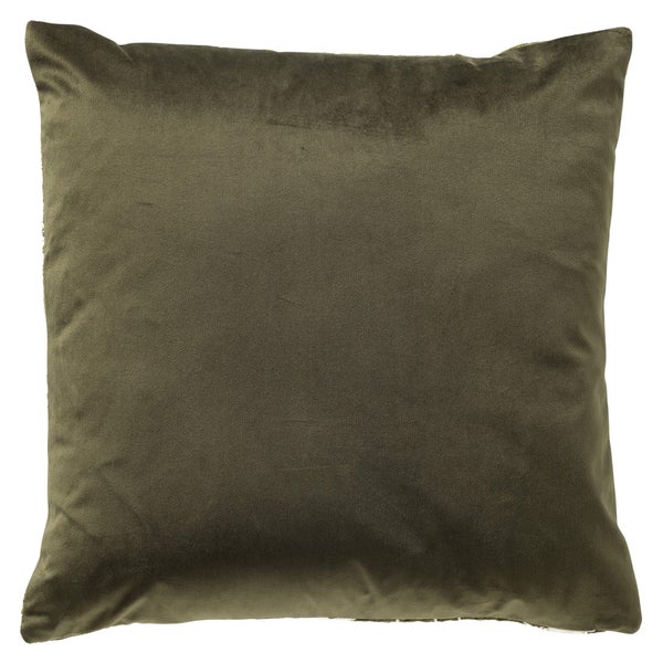 Quadratisches Kissen aus weichem Samtstoff für Wohnzimmer und Schlafzimmer