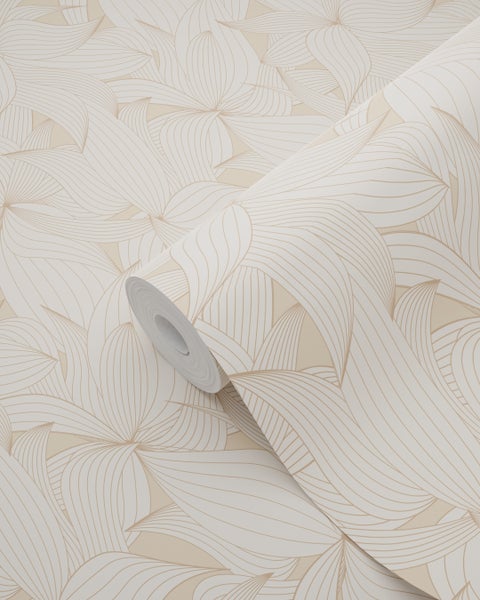 Tapetenrolle mit floralem Muster