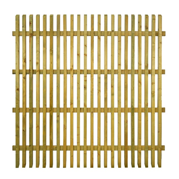 Holzzaun zur Abgrenzung und Dekoration des Gartens