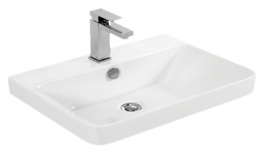 Waschbecken 60x45 Weiss Glänzende Luxus  11060