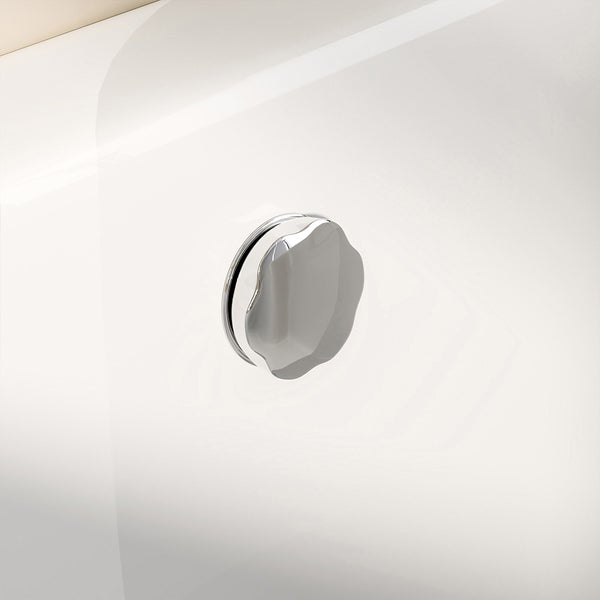Home Deluxe - Badewanne mit Duschwanne - ELARA Links- inkl. komplettem Zubehör und Duschabtrennung I Duschwanne, Badewanne mit Dusche