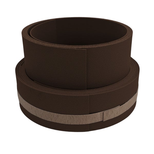 Zwei Rollen braunes Kantenumleimer