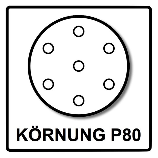 Festool STF D225/128 P80 GR/25 Schleifscheibe P80 225 mm 100 Stk. ( 4x 205655 ) für Langhalsschleifer PLANEX LHS 2 225 EQ(I), PLANEX 225 EQ, PLANEX LHS-E 225 easy