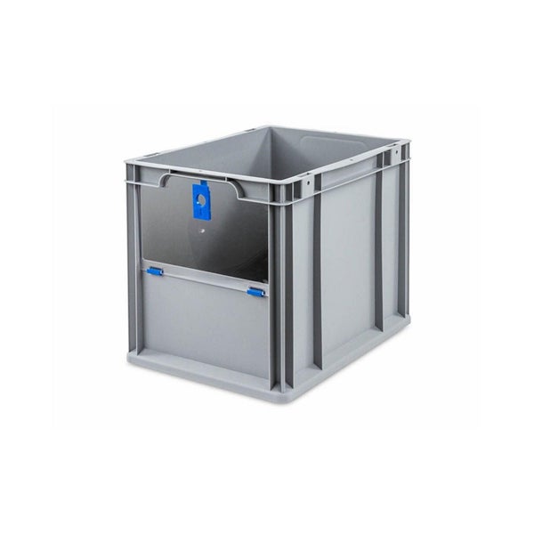 PROREGAL SparSet 5x Eurobox NextGen Insight Cover HxBxT 32 x 30 x 40 30 Liter Hoch/Blau Eurobehälter Transportbox