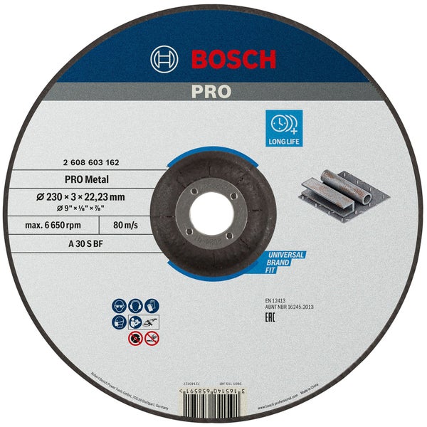 Bosch Pro Metallscheibe, 230 x 3 x 22,23 Millimeter