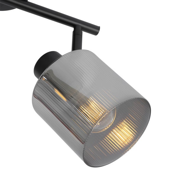 Deckenleuchte mit einem Lampenschirm aus Glas