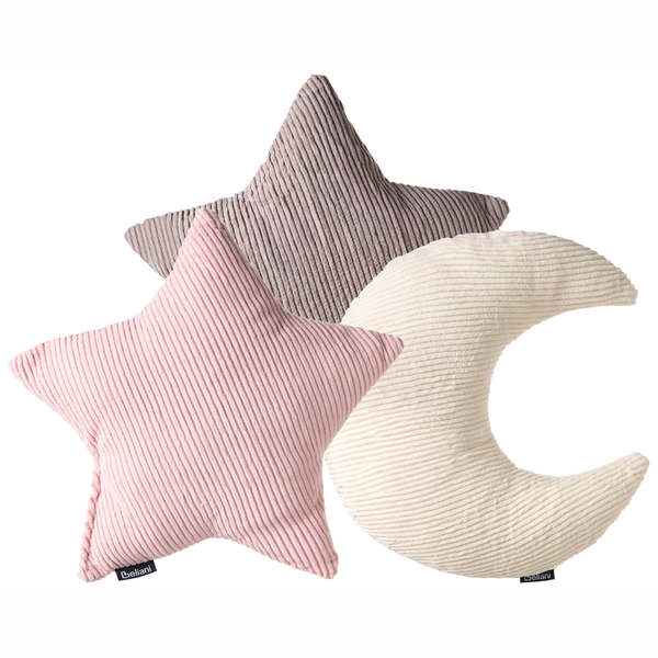 Dekokissen in Stern- und Mondform