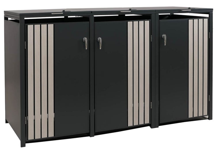 Mülltonnenbox für drei Mülltonnen