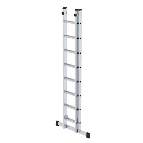 PROREGAL Sprossen-Schiebeleiter 2-Teilig mit Standard-Traverse 2 x 8 Sprossen