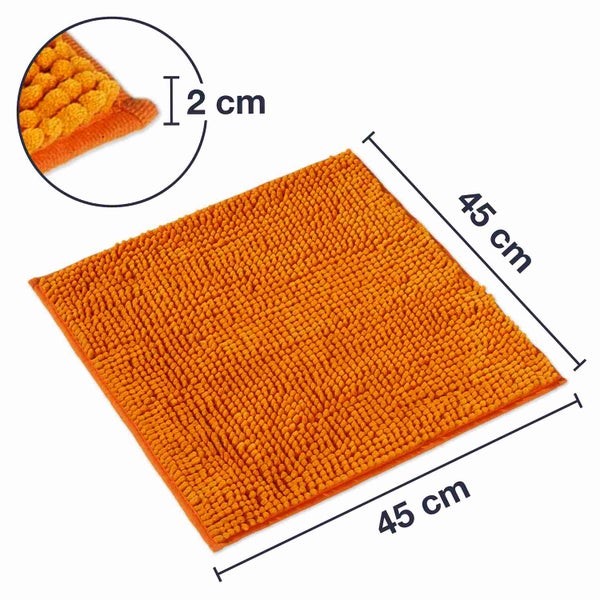1 St. Badematte PARIS Orange 45x45cm
