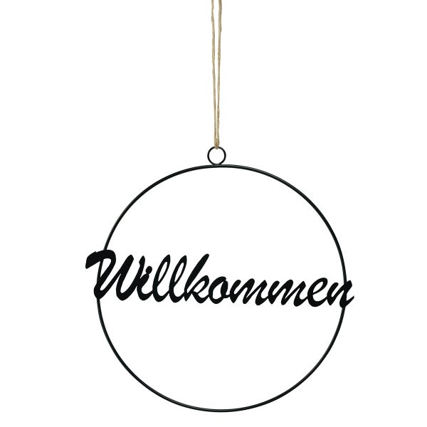 Dekoratives Willkommen-Schild zum Aufhängen