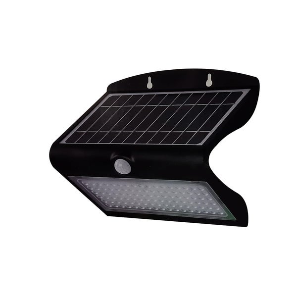 V-TAC VT-767-7-B - Schwarze Solar-Wandleuchten - IP65 - 8W - 850 Lumen - 4000K