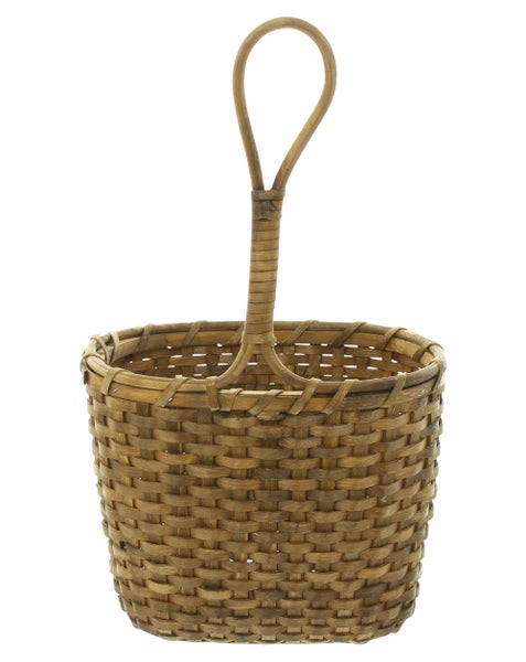 FRANK FLECHTWAREN | Hängepflanzer Holzspan, HOLZ, FOLIE, WEIDE, 26 x 19 x 21 cm, GH 43 cm