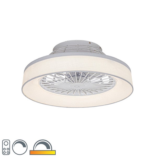 Deckenventilator weiß inkl. LED mit Fernbedienung - Emily
