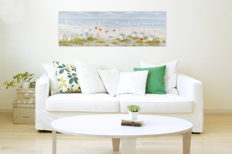 Handgemaltes Gemälde Acrylfarbe 150x50cm Pastell