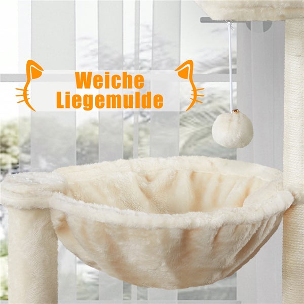 Weiche Liegemulde an einem Katzenbaum