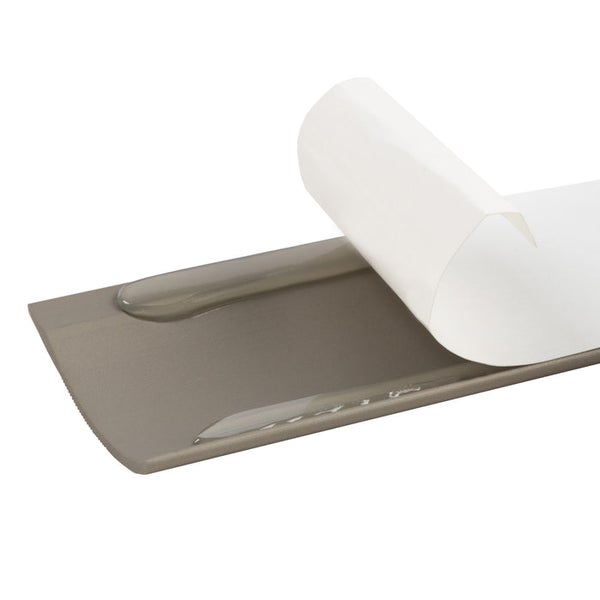 FLOORDIREKT Anpassungsprofil - aus Aluminium - Höhenausgleich bis 11 mm - Selbstklebend - 38 mm - Edelstahl-matt - 100 cm