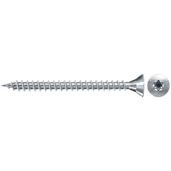 Fischer 1.000x Spanplattenschraube FSPII 3 x 16 mm Senkkopf blauverzinkt Vollgewinde Innenstern TX - 551067