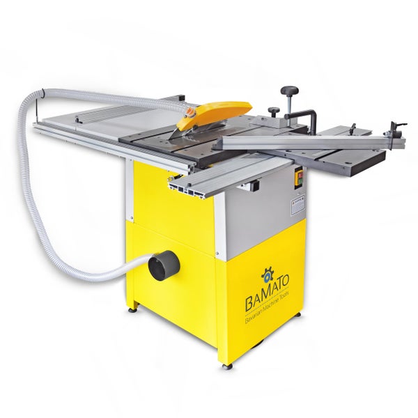 Kreissäge für den Zuschnitt von Holz mit Absaugvorrichtung