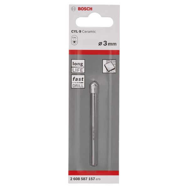 Bosch CYL-9 Keramikbohrer, Durchmesser 3 mm