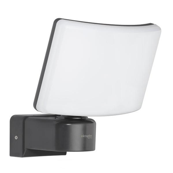 Cali LED Außenstrahler 30W IP65 Flutlicht anthrazit Wandleuchte 230V Außenbeleuchtung warmweiß 3000K