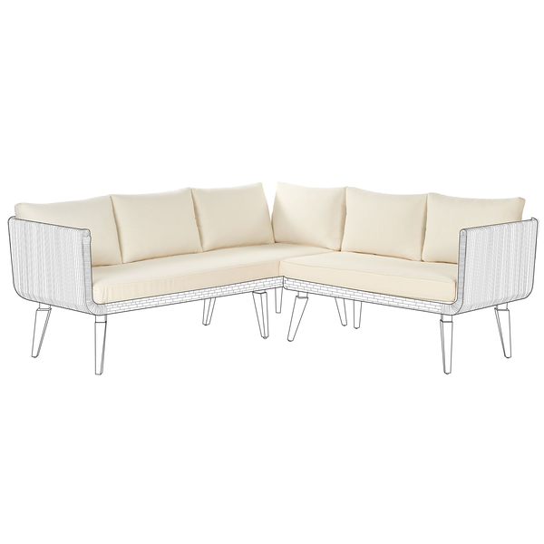 Outdoor Kissenbezug Set ALCAMO Hellbeige