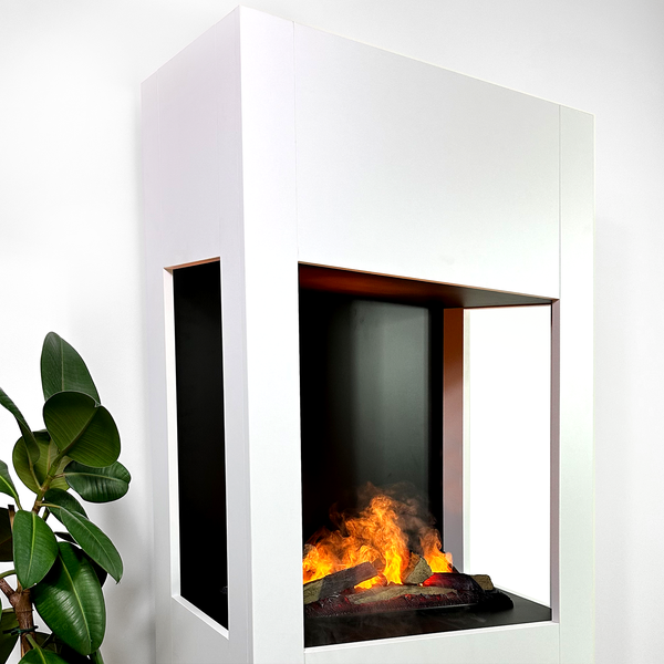 GLOW FIRE Elektrokamin 'Böll'| Wasserdampf Kamin mit OMC 600 | HxBxT: 145x74x44 cm