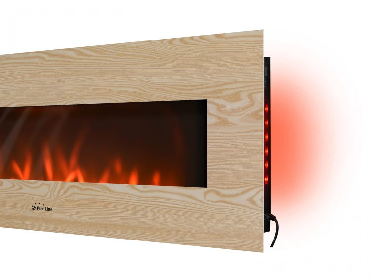 Elektrischer Kamin mit Steinen und digitaler Steuerung