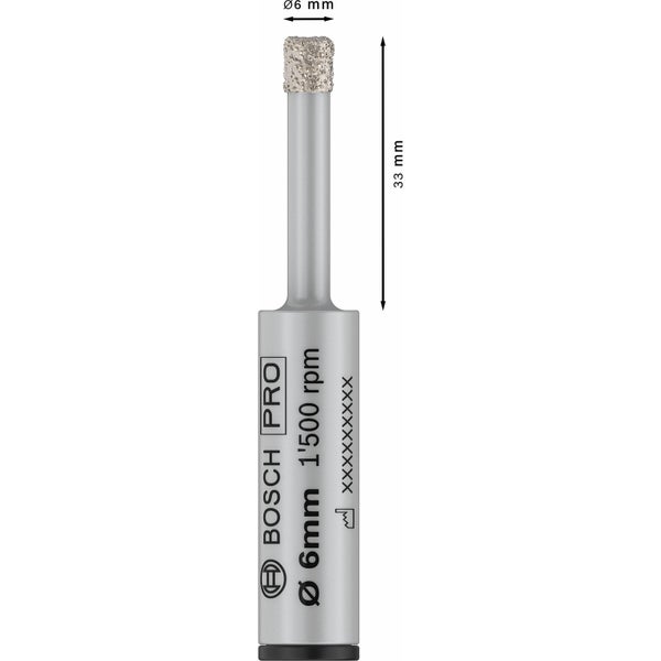 Bosch Pro Fliesenbohrer, Durchmesser 6 Millimeter