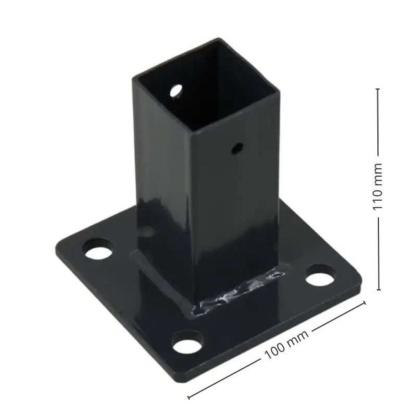 Pfostenträger aus Metall, 110 mm hoch, 100 mm breit