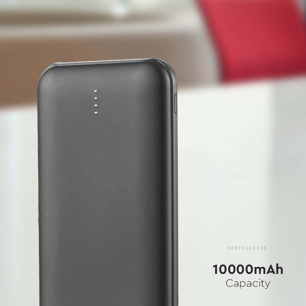 LED Display Power Banks - Schwarzes Gehäuse - 10000mAh
