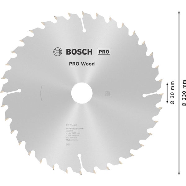 Bosch Pro Wood Kreissägeblatt, 230 Millimeter Durchmesser