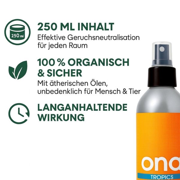Raumspray zur Geruchsneutralisation mit 250 Milliliter Inhalt