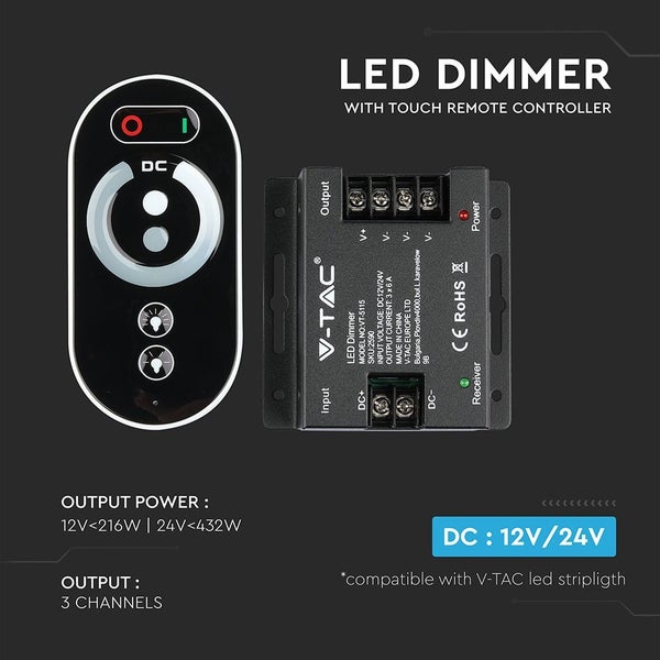 LED Dimmer mit Touch-Fernbedienung