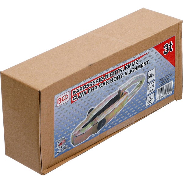 Karosserie-Richtklemme in Kartonverpackung