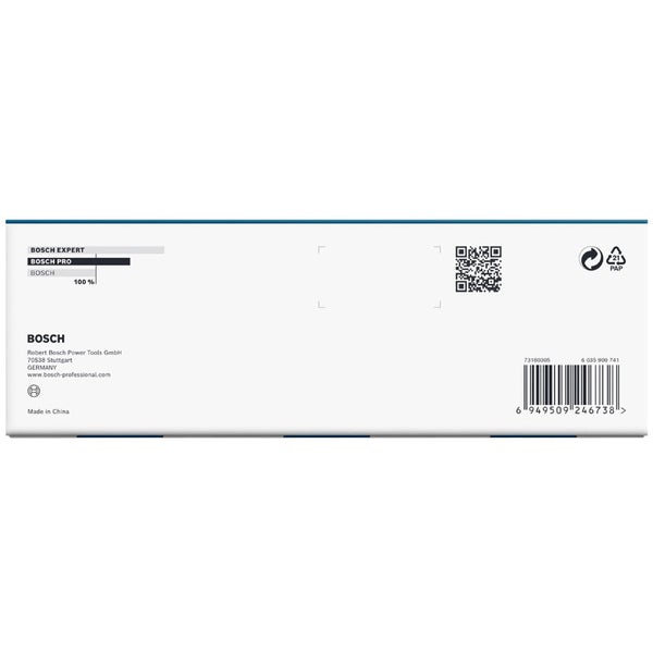 Bosch Verpackung mit Firmeninformationen und Barcode