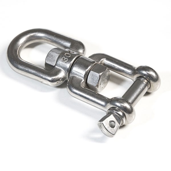 AMANKA 420kg Hängesessel Drehwirbel 10x125mm Edelstahl Swivel Hängestuhl Befestigung Boxsack Aufhängung Schraubgewinde