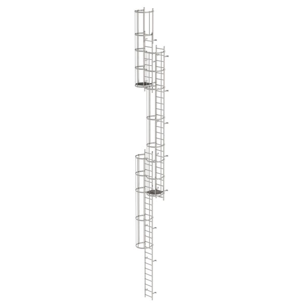 MUNK ortsfeste Steigleitern Edelstahl, 13,16m SH PG2