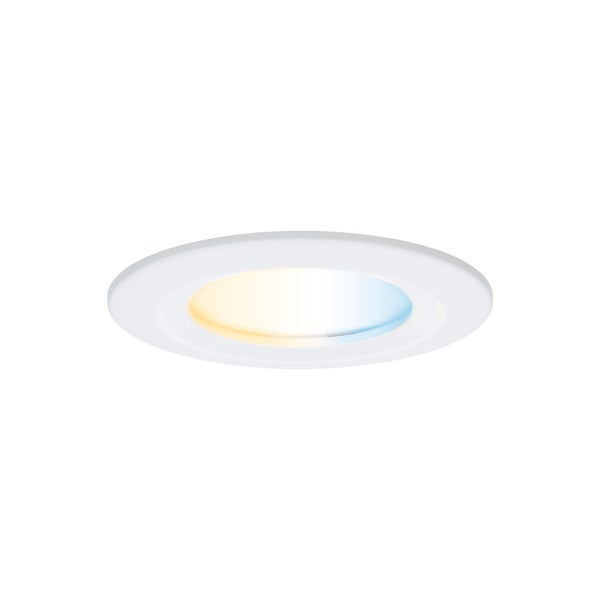 LED Einbauleuchte Nova Coin IP44 rund 78mm Tunable White 3x6W 3x530lm 230V Weiß matt Aluminium