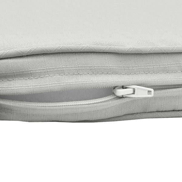 Beautissu Base BK Bankauflage 120x48x5cm Hellgrau