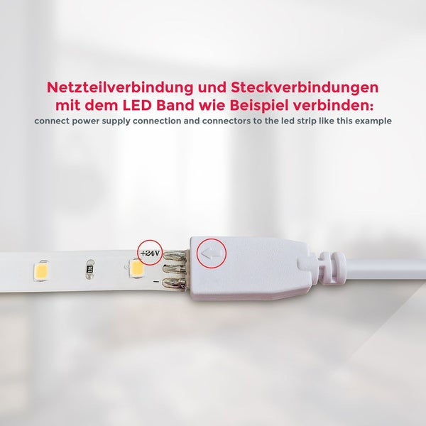 LED Streifen 4x50 cm - schalter, silikonbeschichtet, selbstklebend, neutralweiß