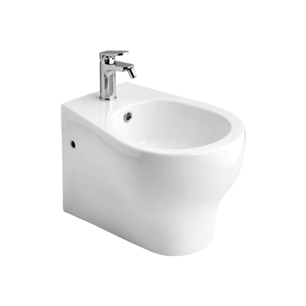 Bidet aus weißer Sanitärkeramik, wandhängend | Soave