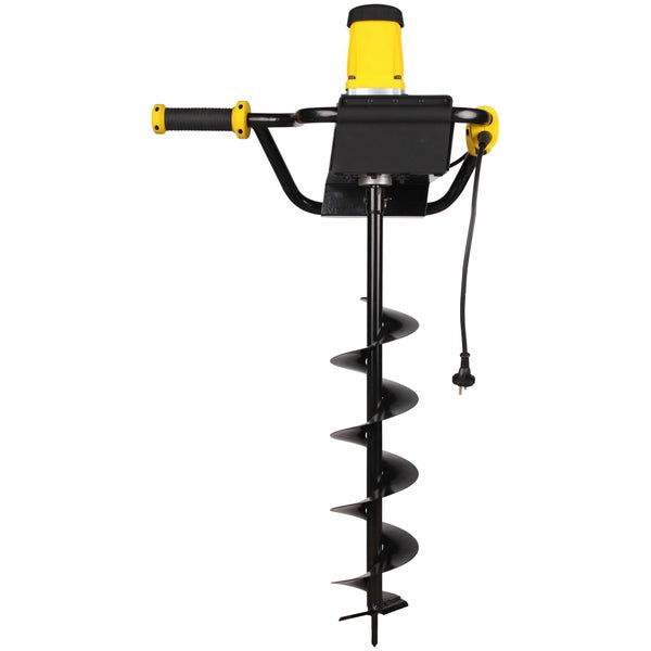 Elektro Erdbohrer Texas EA1200 – 150 mm Bohrdurchmesser, 1200 W Motor, 80 cm Tiefe, Ein-Mann-Bodenbohrer mit Griffsystem