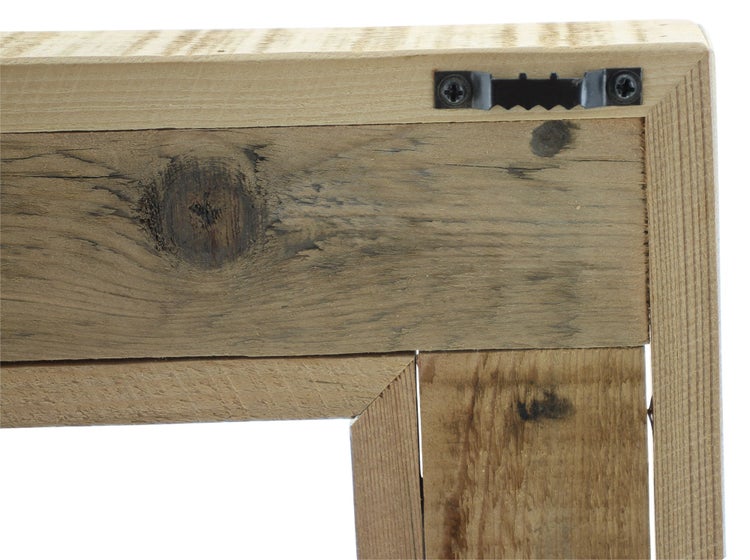 FRANK FLECHTWAREN | Dekofenster Upcycling, HOLZ, METALL, 48 x 11 x 43 cm
