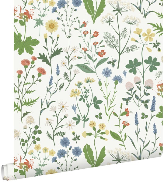 ESTAhome Tapete Feldblumen Multicolor - 53 cm x 10.05 m - 139390