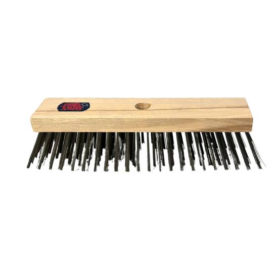 Kehrbesen mit Holzkorpus und Borsten