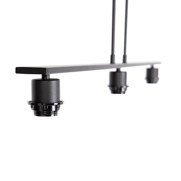 Hängelampe schwarz ohne Schirm - Combi 3 Deluxe