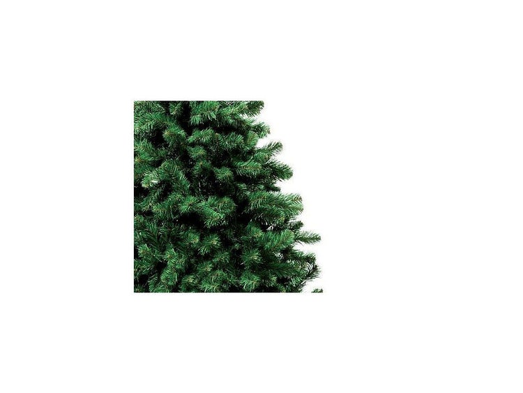 Detailansicht eines künstlichen Weihnachtsbaums mit realistischen Nadeln aus Kunststoff.