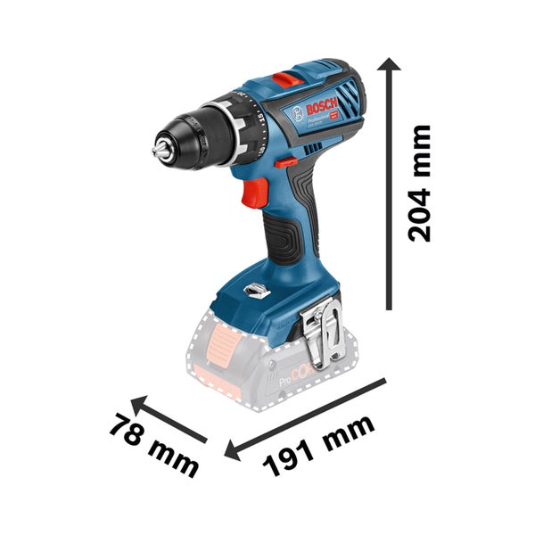 Bosch Akku-Bohrschrauber GSR 18V-28 / 2x 5,0 Ah Akku + Ladegerät in L-Boxx - 06019H4101